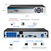 Hiseeu 4K 8CH POE NVR H.265 3.5mm wyjście Audio nadzór wideorejestrator bezpieczeństwa dla kamery IP POE (1080P/4MP/5MP/8MP/4K) 5